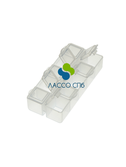 Пластиковый бокс 13.2 х 6 х 1.9 см 10 секций