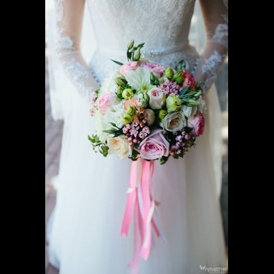 Букет невесты &amp; Бутоньерка № 1342