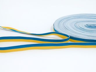 Лента Сине-жёлтая 10 мм (на метраж)