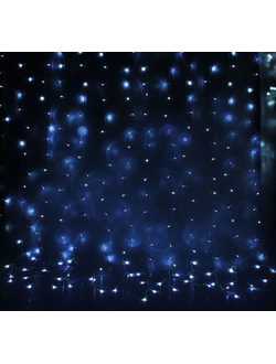 Гирлянда "Занавес" Ш2,5 м, В:1,9 м, LED-360-220V, контр. 8 р,