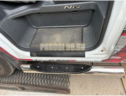 Пороги труба с проступью Папа Тюнинг d76 для ГАЗель Next NN 2021-