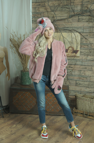 Куртка автоледи из эко меха модель 123