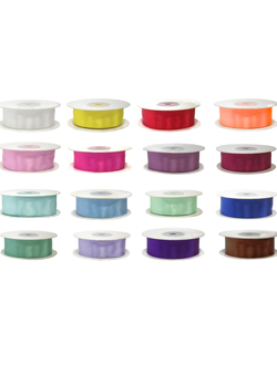 Лента атласная, 0,7см * 22,85 м, МИКС