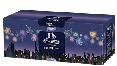 Батарея салютов ВЕСНА ЛЮБВИ (1" / 190 залпов)