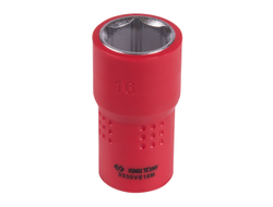 Головка торцевая диэлектрическая шестигранная 3/8", 16 мм KING TONY 3335VE16M