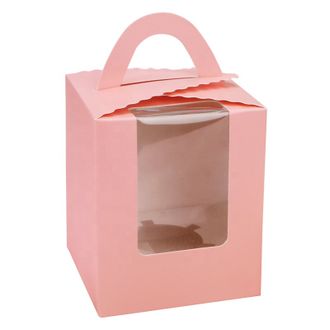 Короб картонный Нежно-Розовый на 1 ячейку