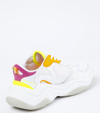 Кроссовки женские Fila Shade Бело-фиолетово-оранжевые (36-41)
