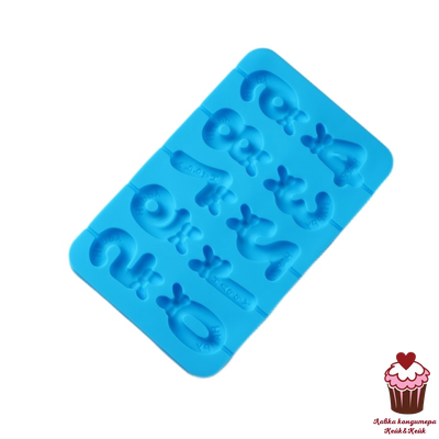 Форма для леденцов "Цифры-девочки", 10 ячеек