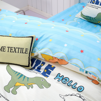 Комплект детского постельного белья на резинке Сатин Люкс KIDS Smile 100% хлопок CDKR020