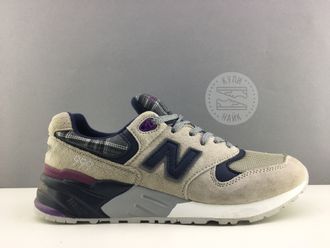 New Balance 999 Бежевые с синим (41-44) Арт.097FA