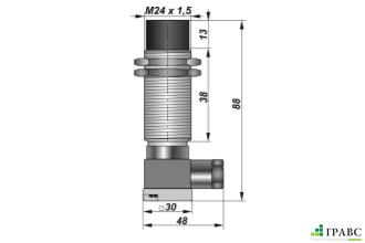 Индуктивный взрывозащищенный датчик SNI 496-10-D-K резьба М22х1,5