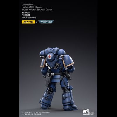 Ультрамарин сержант-интерцессор Кастор (Warhammer 40k) - КОЛЛЕКЦИОННАЯ ФИГУРКА 1/18 scale Sergeant Castor (JT2474) - JOYTOY