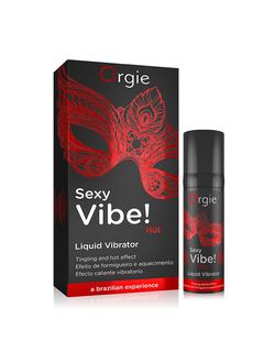 21210 Гель Orgie Sexy Vibe Hot с разогревающим и вибрирующим эффектом, 15 мл
