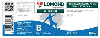 Чернила для широкоформатной печати Lomond LC103-B-002