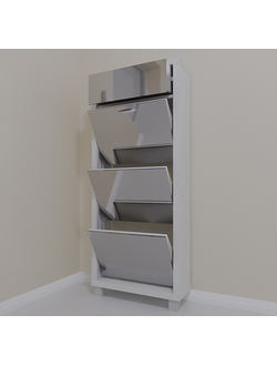 Обувница Айрон-3 Плюс (фасад Зеркало)