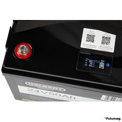 Литиевый тяговый аккумулятор Gelbert LiFePO4 (24V/50Ah/80A/1,200Wh) BT/Display