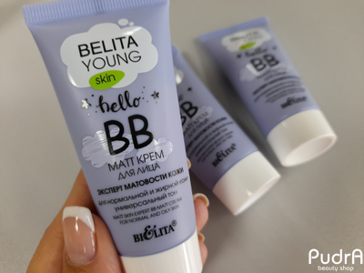 BIELITA Young Skin ВВ matt Крем для лица Эксперт матовости кожи для нормальной и жирной кожи | Белита