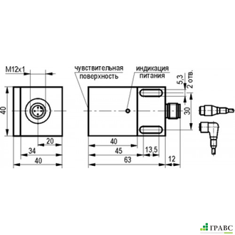 Индуктивный преобразователь перемещения ISAN IC131P-31P-25-PS4