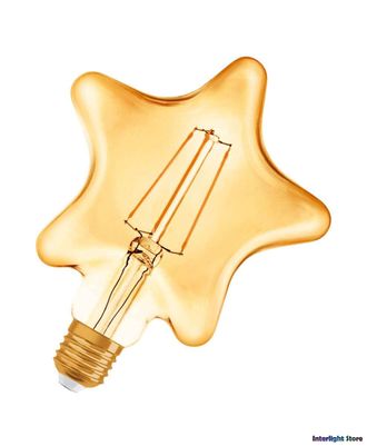 Osram Vintage 1906 LED Filament CL Star Gold 40 4.5w 824 E27