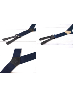 Подтяжки Prison Blues® Y-back (тип Lee) с кожаными петлями