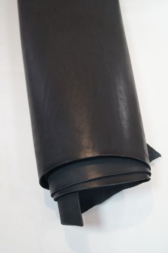 Кожа барабанного крашения, толщина 3 мм, цвет черный