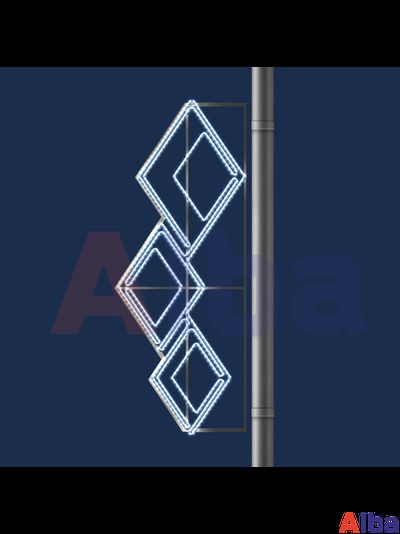 Консоль новогодняя светодиодная &quot;Ромбы&quot;, 1,5м