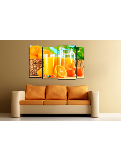 Модульная картина "Апельсины и сок"