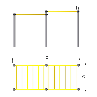 Спортивное оборудование с рукоходами Romana 501.23.01