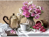 Чай с малиной Ah5461 (алмазная мозаика)  mc-mw