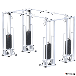 Блочный кинезиотренажер Двойной кроссовер на базе реабилитационного тренажера AR083 4х100