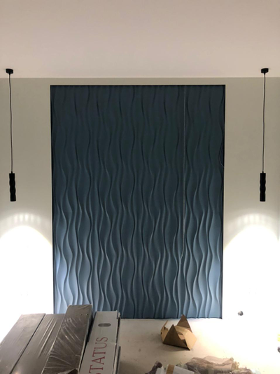 Гипсовая 3D панель "Водопад" (фото с объекта)