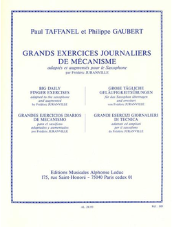 Taffanel, Paul Grands exercices journaliers de m?canisme pour saxophone