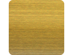 Уголок декоративный из нержавеющей стали Лука ПУ 10НСБ(304).2700.002 Брашинг золото