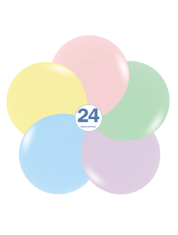 Премиум шар 24''/61 см Пастель, Sempertex, МИКС