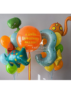 Большой набор в стиле дино