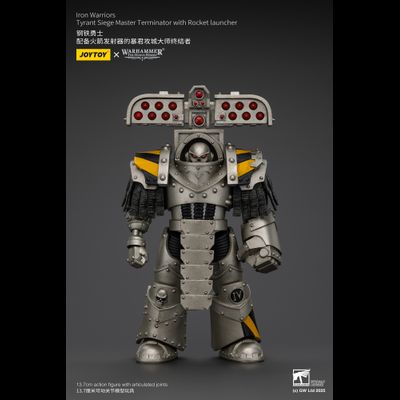 Осадный терминатор-титан Железных Воинов (Warhammer Horus Heresy) - КОЛЛЕКЦИОННАЯ ФИГУРКА 1/18 Tyrant Siege Master Terminator with Rocket Launcher (JT01482) - JOYTOY