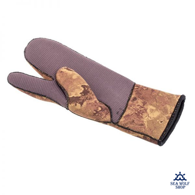 Рукавицы неопреновые 7мм Marlin NORD 3х-палые ОП oliva р.L