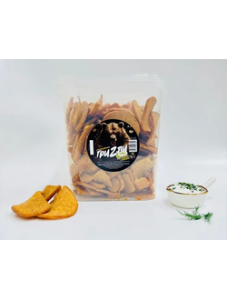 Гренки Гризли Сметана с зеленью 1 кг ведро