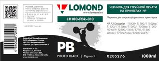 Чернила для широкоформатной печати Lomond LH100-PBk-010