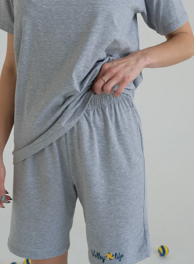 ТРЕНИРОВОЧНЫЙ КОСТЮМ VOLLEYLIFE СЕРЫЙ МЕЛАНЖ (РАЗМЕР С 42 ПО 48)