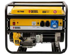 Бензиновый генератор 6,5 кВт, 220В/50Гц, 25 л DENZEL GE 7900 94638