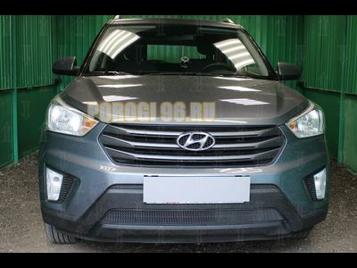 Защита радиатора Hyundai Creta 2016- black
