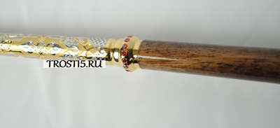 Классическая трость ручной работы с клинком  с инкрустацией