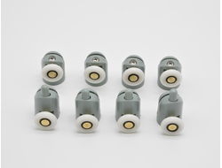 Ролики 1004 25мм (одиночный верх, одиночный низ с кнопкой)4шт [54676]