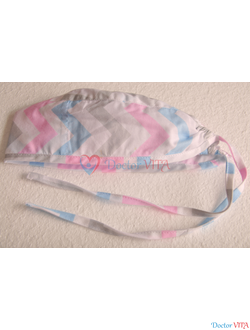 Медицинская шапочка "Цветной Зиг-Заг"