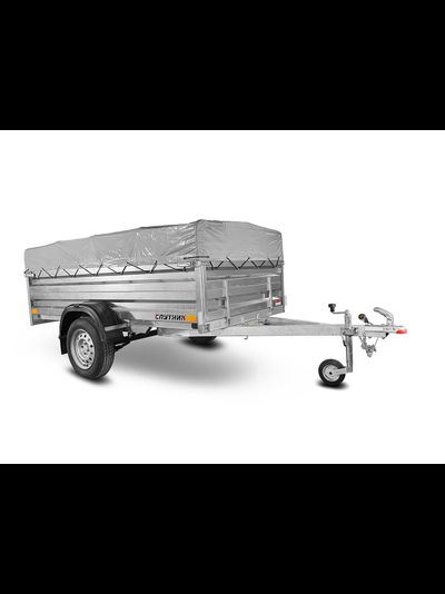 Прицеп «Спутник PRO» (2500x1300x480) увеличенный борт, оцинкованная рама, с силовым подрамником