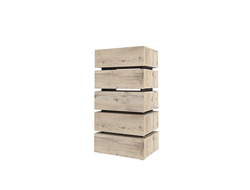 Гостиная NATURE (НАТУРА) - NATURE 6 Комод Гаскон Пайн-Черный