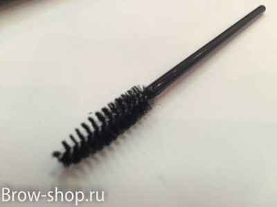 Нейлоновые щеточки для бровей розовые 50шт/уп