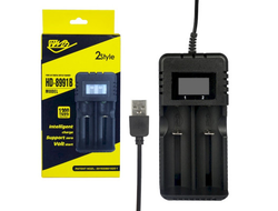 Зарядное устройство для аккумуляторов LP8090  (26650/18650) от USB 5V на 2-слота с LCD дисплеем