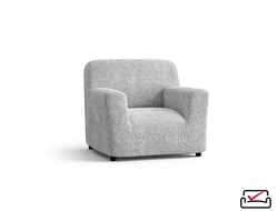 Чехол на кресло Верона Жемчужный. Защита мягкой мебели от животных. ИТАЛИЯ